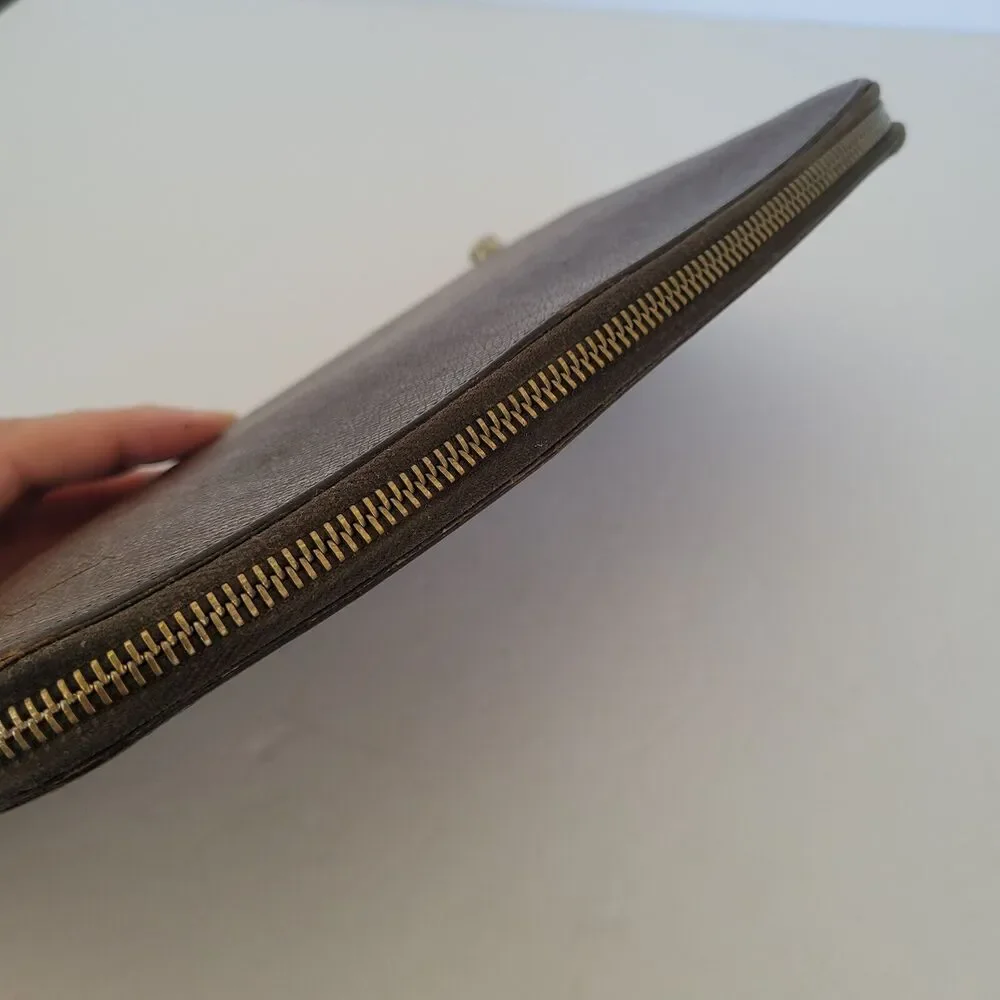 LOUIS VUITTON‎ LV Brown Zip Around Wallet Organizer Atoll Large Clutch Unisex